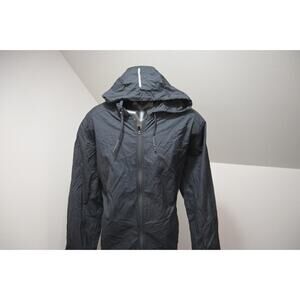 REI CO-OP Outdoors Rain Jacket Black Full Zip Hiking Camping Mens Size XL